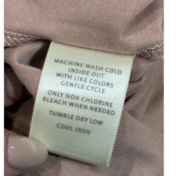 Cuyana Maxi Dress Women XL Rosy Pink Pima Cotton Stretch Flowy Minimal Neutral - Picture 10 of 10